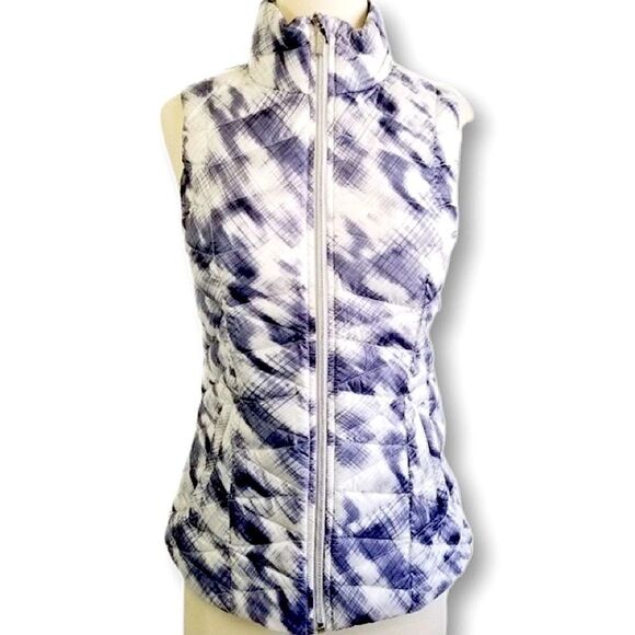 Athleta Altitude Sapphire Down Puffer Vest Jacket Like New XXS - Picture 4 of 12